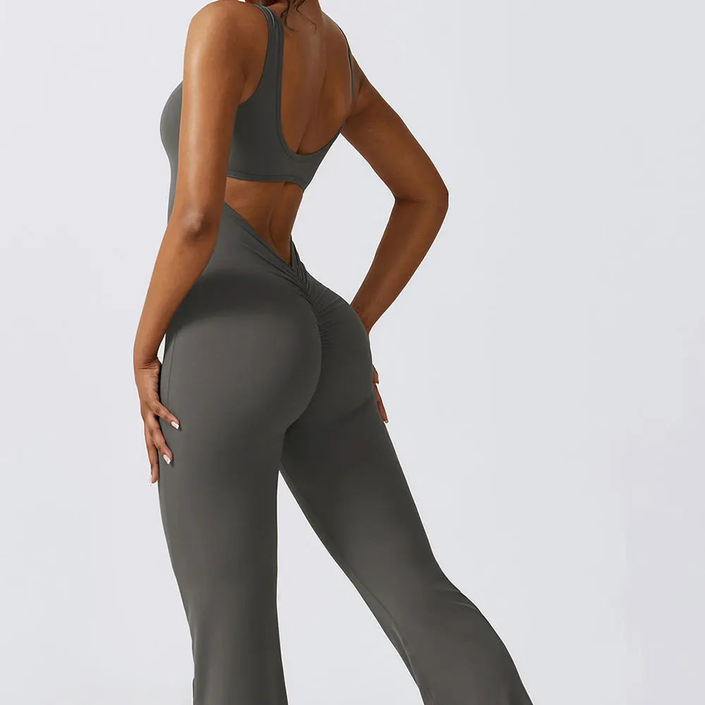 New Gym Set Women Training Yoga Suit Sportswear Women Sports Jumpsuit Fitness Rompers Stretch Female Push up Workout Bodysuits
