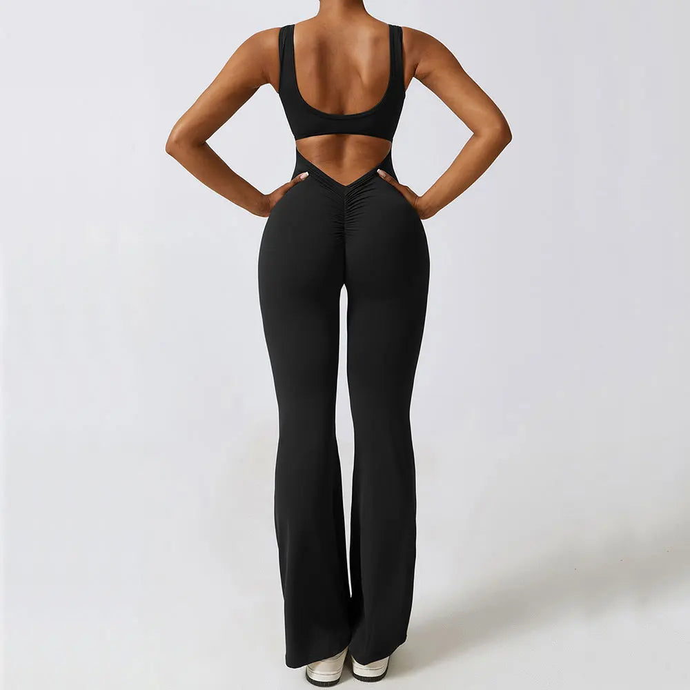 New Gym Set Women Training Yoga Suit Sportswear Women Sports Jumpsuit Fitness Rompers Stretch Female Push up Workout Bodysuits