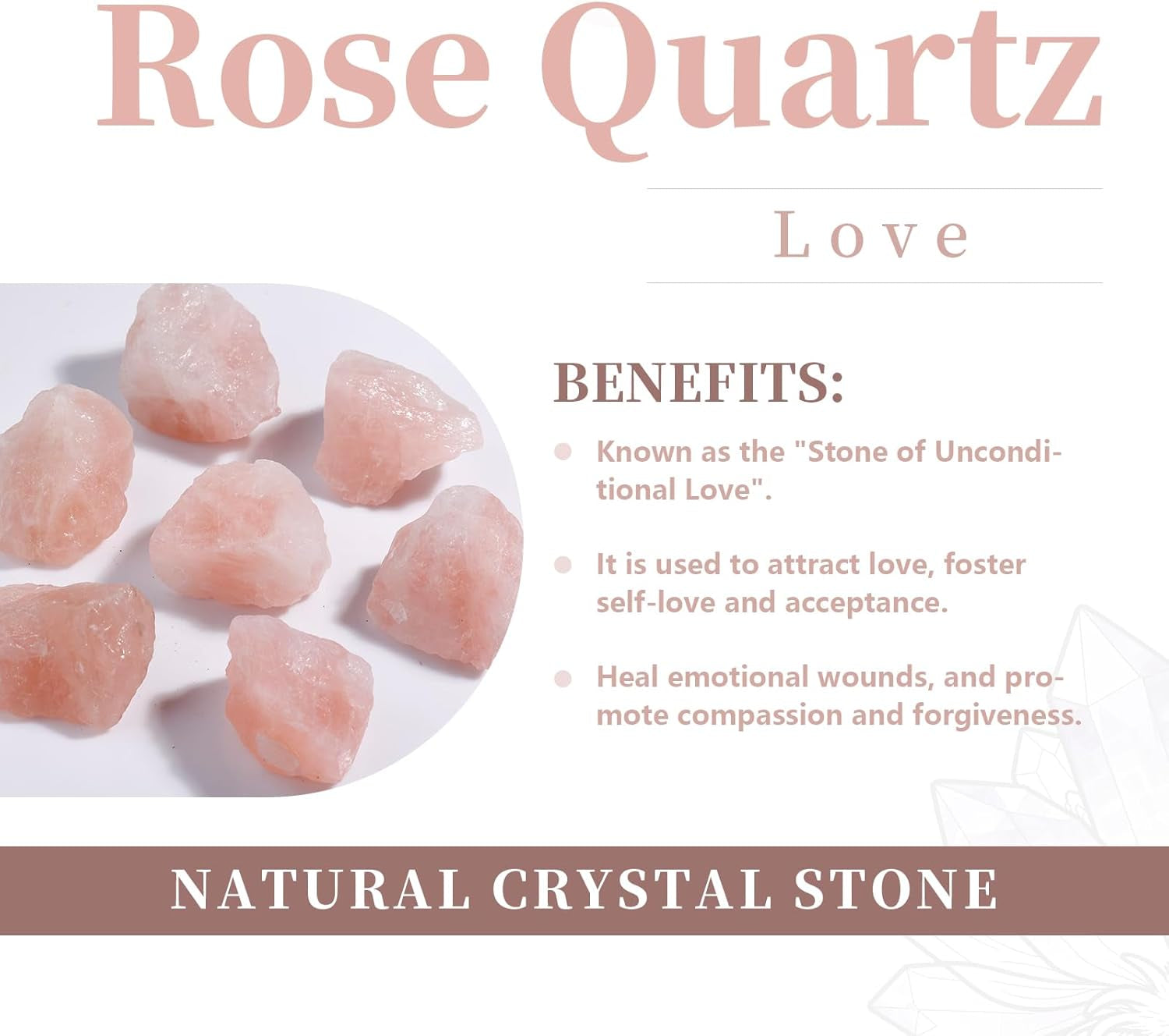 Healing Crystal 4Pcs Rose Quartz Heart Love Stones Hand Carved Worry Stones Palm Pocket Stone Reiki Balancing