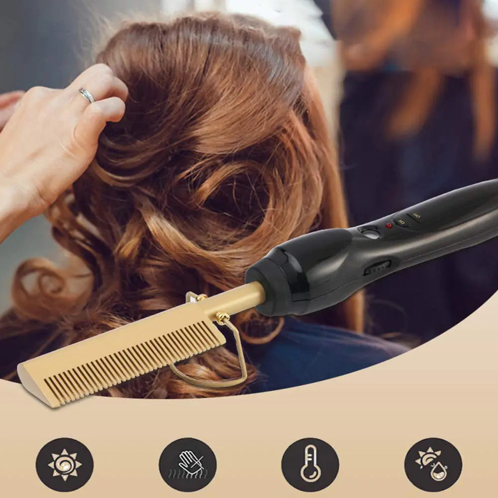 Electric Hair Curler Brush, Wet & Dry Styling Tool