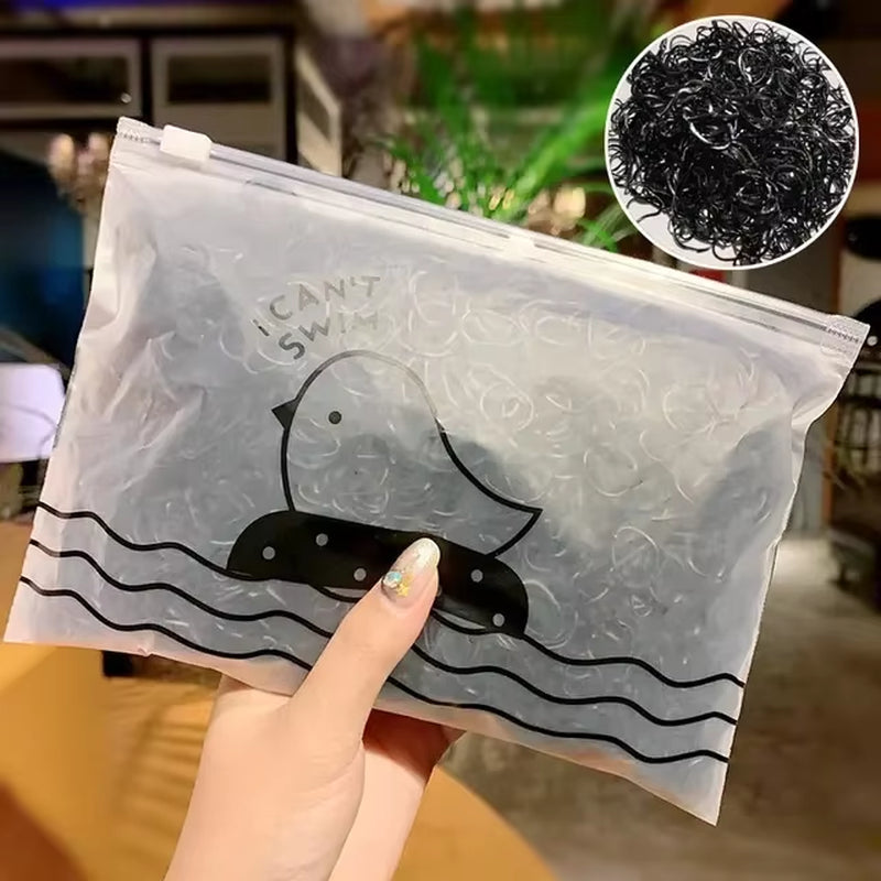 1000Pcs/Pack Girls Colorful Small Disposable Rubber Bands Gum for Ponytail Hold Scrunchie Hair Bands Fashion Hair Accessories