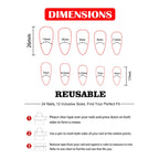 24Pcs Almond Shaped Artificial Nails - French Tips with Cute Bow Charms Design - Nude Pink Acrylic Nails for Women & Girls