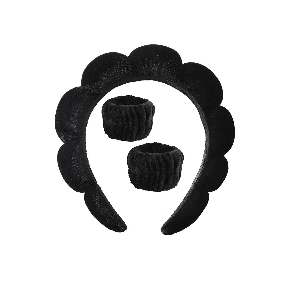 2024 Fashion Sponge Headband for Women Girls Puffy Hair Band Makeup Bubble Retro Terry Cloth Headbands Hair Accessories Headwear