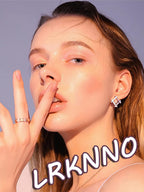 24Pcs Almond Shaped Artificial Nails - French Tips with Cute Bow Charms Design - Nude Pink Acrylic Nails for Women & Girls