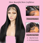 Straight Lace Front Wigs Human Hair 13X4 Hd Lace Front Wigs Human Hair Pre Plucked 180 Density Glueless Wigs Human Hair 28 Inch Lace Frontal Wigs Human Hair for Black Women