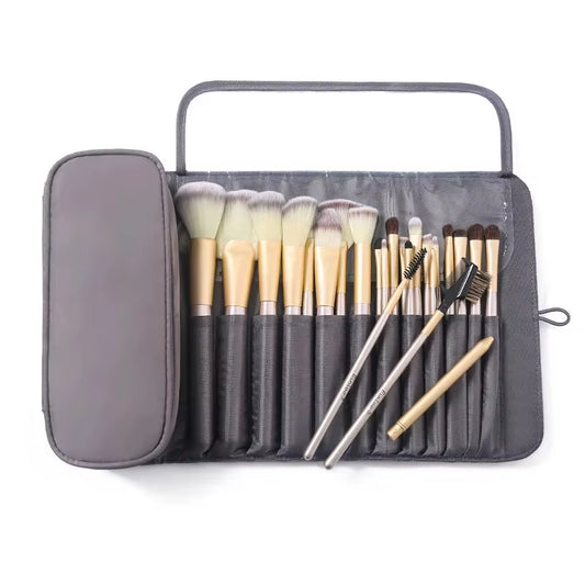 Makeup Bag Women'S Cosmetic Brush Bag Travel Organizer Makeup Brushes Fold Tools Rolling Bags Waterproof Nylon Makeup Case