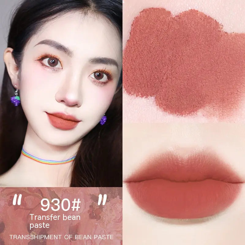 Transparent Red Canned Lip Mud in Thin Persimmon Shade