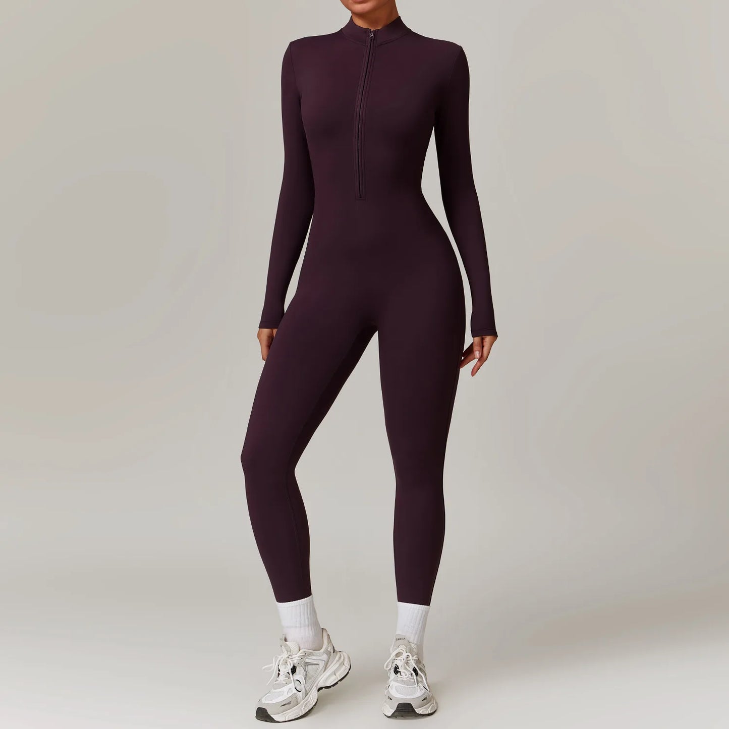 Women'S Clothes Yoga Set Yoga Jumpsuits One Piece Workout Long Sleeve Rompers Sportswear Gym Set Workout Tracksuit Bodysuits