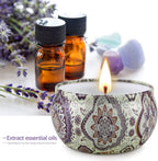 Scented Candles Gifts for Women Mom, Christmas Gifts Soy Candles Gift for Birthday, Stress Relief Massage Meditation Lavender Coffee Cake Candle Ect.-8 Pack 2.5Oz Housewarming Present