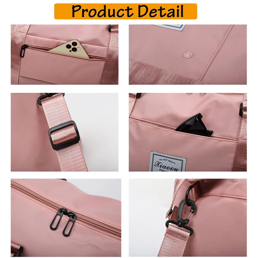Duffel Bolsa De Viaje Tipo Bolsa Deportiva Bolsa De Gimnasio Bolsa De Hombro Bolsa De Fin De Semana Bolsa De Noche Para Mujer Accesorios De Gimnasio Para Mujer