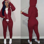 11 Colors Fall Winter 2 Piece Pants Set Women Fall 2025 Women Clothes Hoodies Sweatshirt Outfit Two Piece Pants Set Clothes