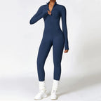 Women'S Clothes Yoga Set Yoga Jumpsuits One Piece Workout Long Sleeve Rompers Sportswear Gym Set Workout Tracksuit Bodysuits