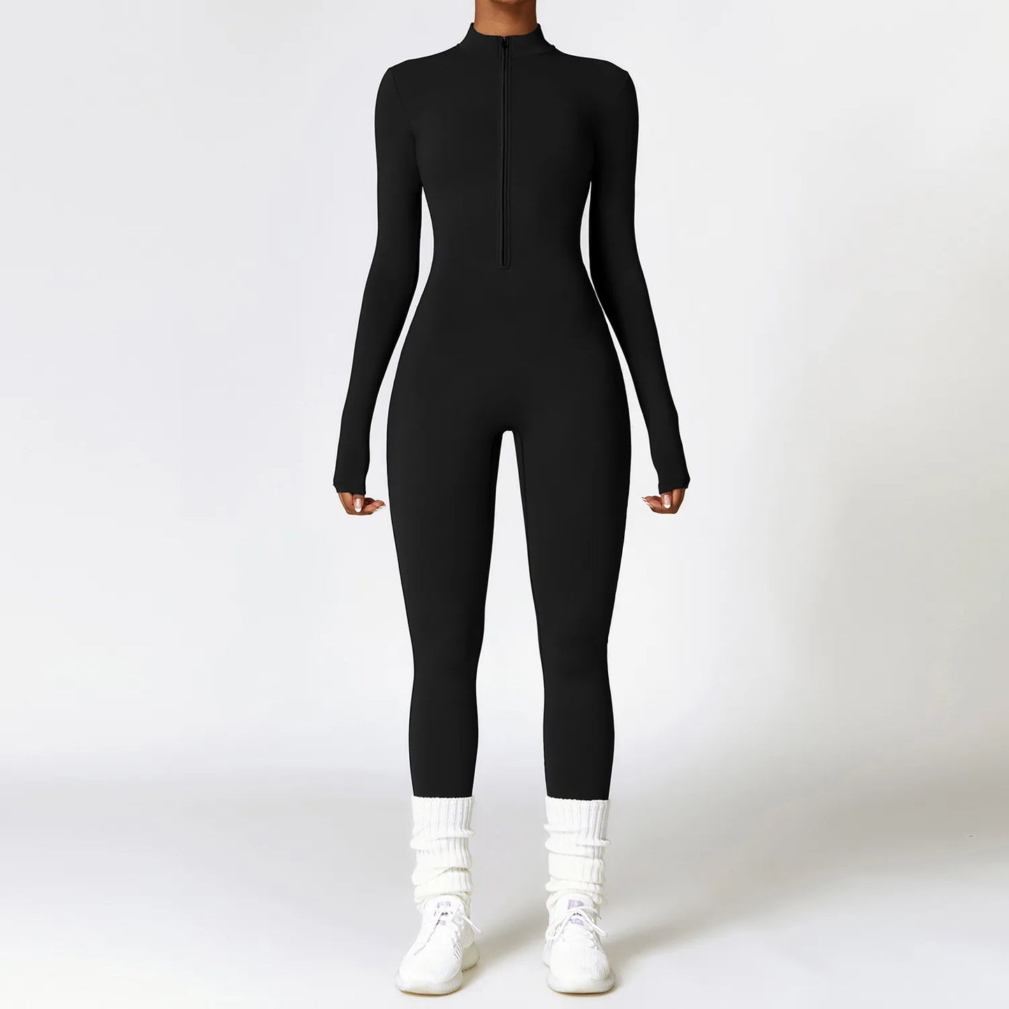 Women'S Clothes Yoga Set Yoga Jumpsuits One Piece Workout Long Sleeve Rompers Sportswear Gym Set Workout Tracksuit Bodysuits