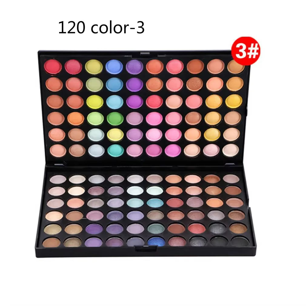 Makeup Set Kit 120 Color Eye Makeup Waterproof Make up Nude Eye Shadow Palette Glitter Matte Pigmented Powder Pressed Eyeshadow