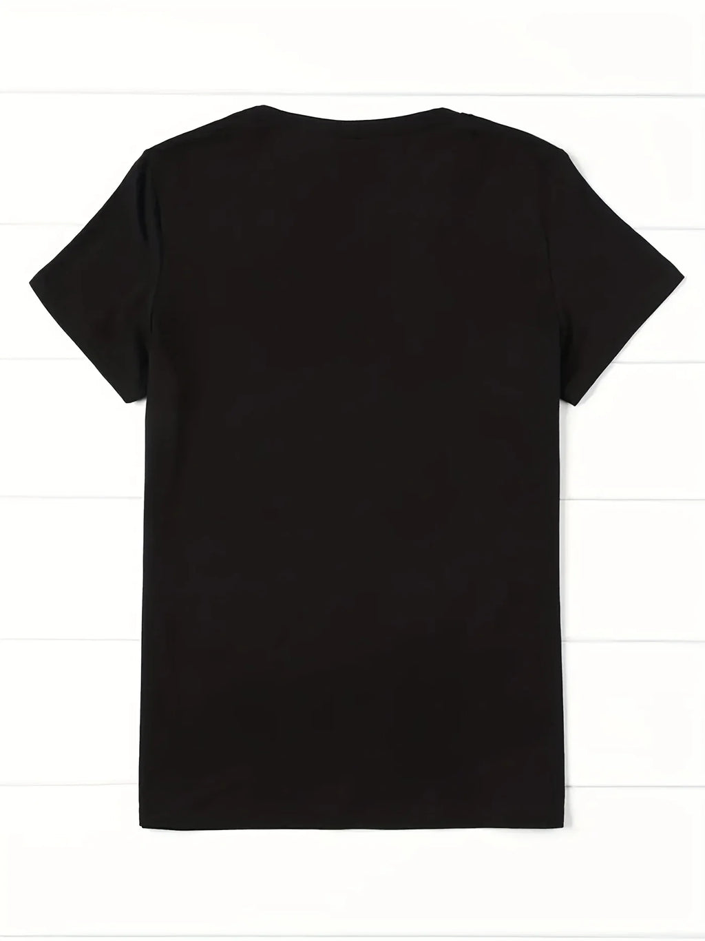 Heart & Graphic Print Crew Neck T-Shirt, Casual Short Sleeve Summer Top, Women'S Clothing