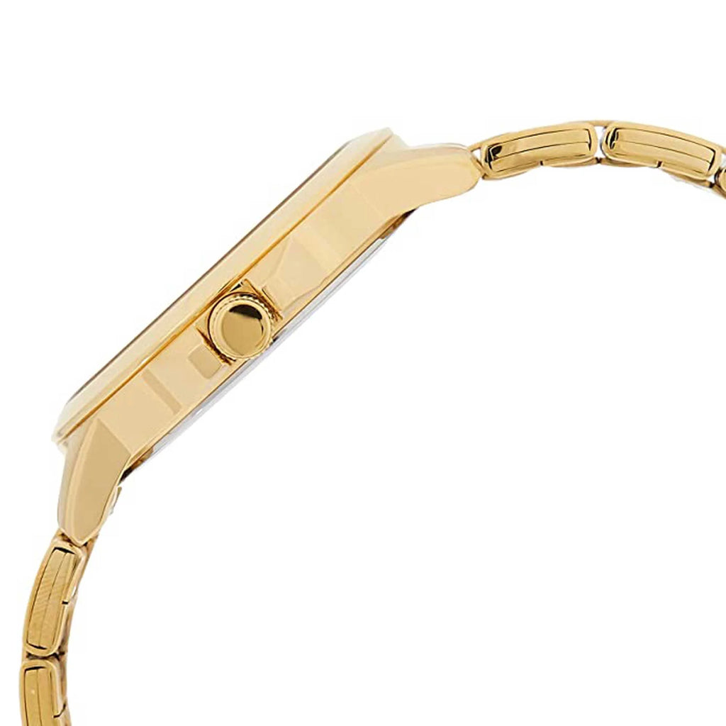 Reloj De Vestir Quartz Japonés Chapado En Acero Inoxidable BF2013-56P Dorado Para Hombre