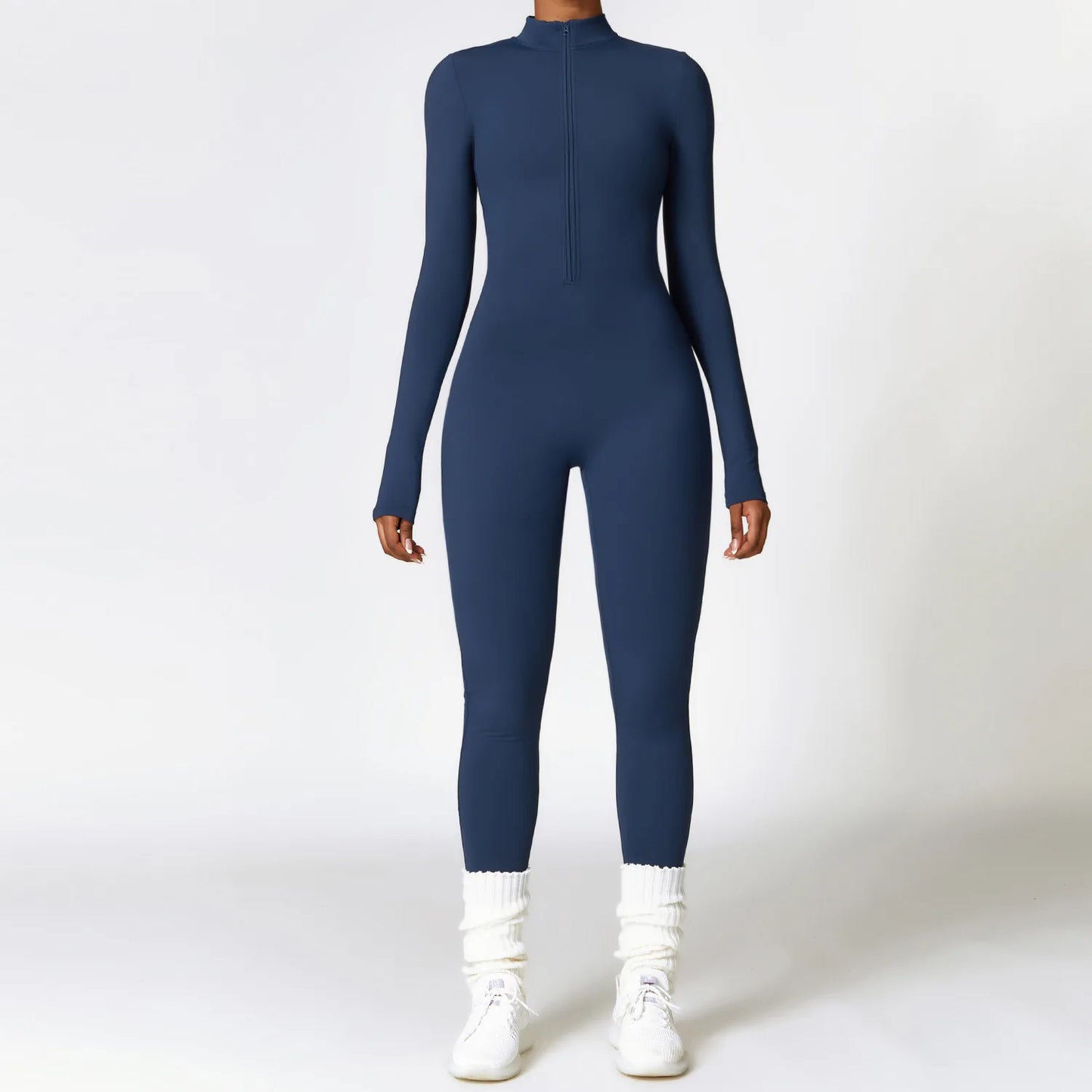 Women'S Clothes Yoga Set Yoga Jumpsuits One Piece Workout Long Sleeve Rompers Sportswear Gym Set Workout Tracksuit Bodysuits