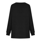 Clearance Womens Clothing plus Size Womens 2025 Fall V-Neck Sweaters Long Sleeve Loose Oversized Knitted Casual Knit Pullover