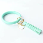 Pure Leather Tassel Pendant Bracelet